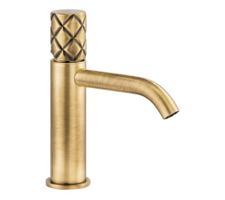 Abode Kite Basin Mixer - Antique Brass