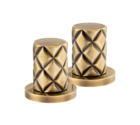 Abode Kite Deck Mounted Panel Valves - Antique Brass