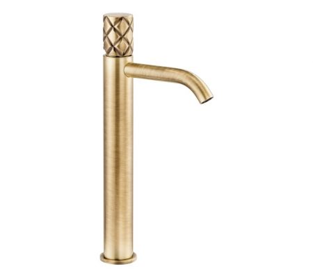 Abode Kite Tall Basin Mixer - Antique Brass