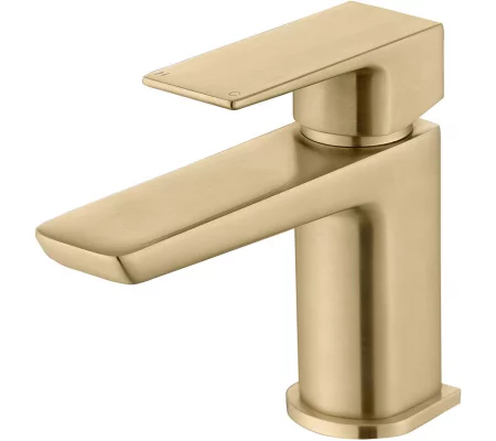 Berio Cloakroom Basin Mixer & Waste - Brushed Brass