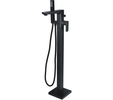 Berio Floor Standing Bath/Shower Mixer - Matt Black Berio Floor Standing Bath/Shower Mixer - Matt Black