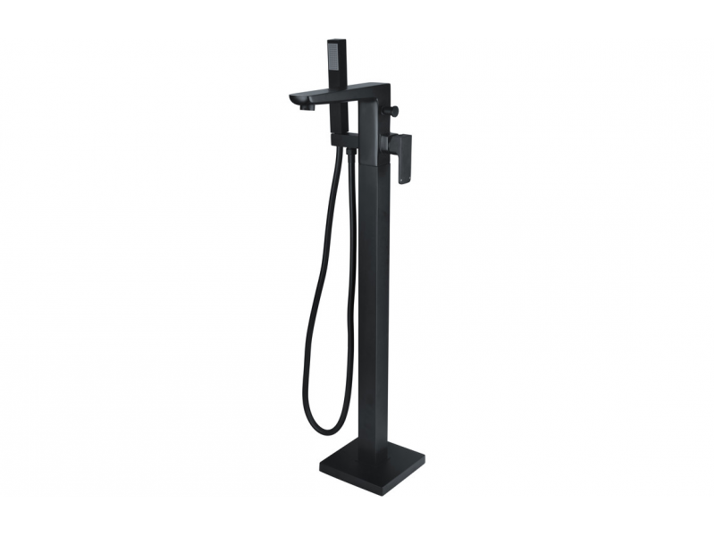 Berio Floor Standing Bath/Shower Mixer - Matt Black DITB1108