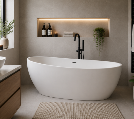 Edmonton Freestanding 1800x800x580mm Bath