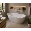 Harlesden Freestanding 1550x745x580mm 0TH Bath - Gloss White DIBF0074