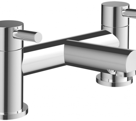 Liscia Bath Filler - Chrome