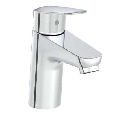 VitrA Flow Round Basin Mixer - Chrome