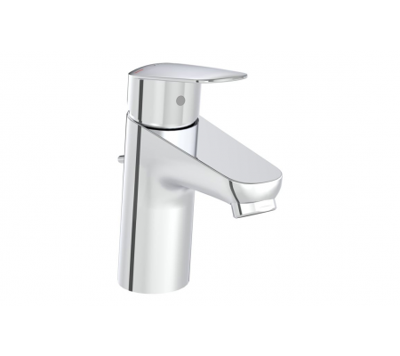 VitrA Flow Round Basin Mixer w/Waste Lever - Chrome