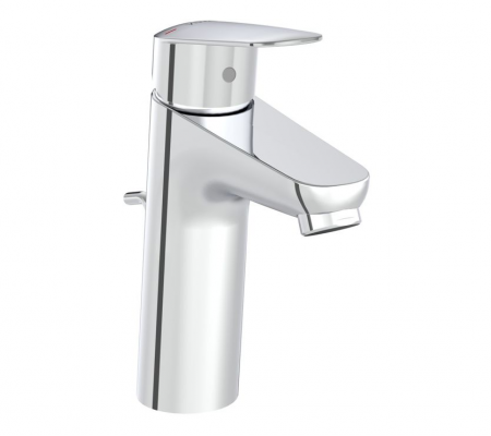 VitrA Flow Round Large Basin Mixer w/Waste Lever - Chrome