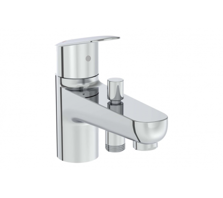 VitrA Flow Round Monohole Bath/Shower Mixer - Chrome