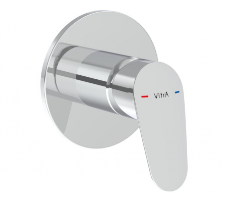 VitrA Flow Round Wall Mounted Shower Valve - Chrome
