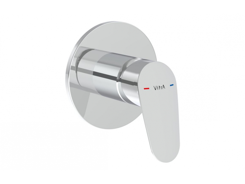 VitrA Flow Round Wall Mounted Shower Valve - Chrome VTCM0140