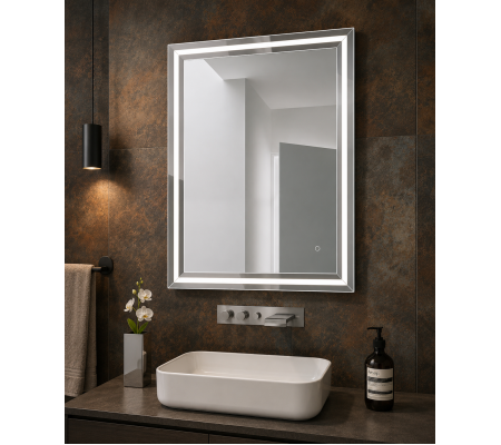 Origins Living Ravenna Light Mirror 75 - 75x90cm B008424 Bathroom Accessory