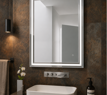 Origins Living Ravenna Light Mirror 75 - 75x90cm B008424 Bathroom Accessory