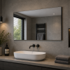 Origins Living Tate Rectangular Mirror 140 Black - 140x70cm B007922