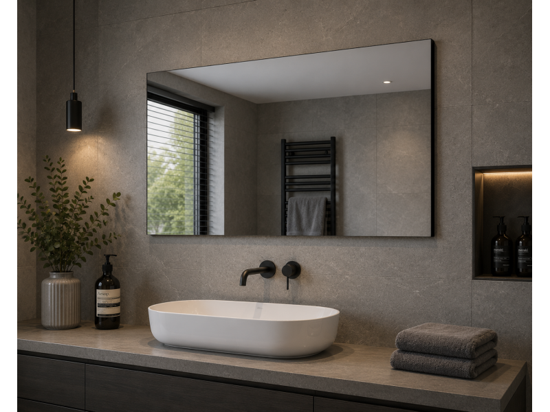 Origins Living Tate Rectangular Mirror 140 Polished - 140x70cm B008028