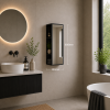 Origins Living Dockside Mirror With Open Shelving 30 Black - 30x60cm DKS-021036-BK