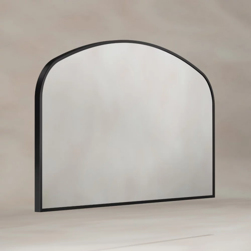 Origins Living Delphine Overmantel Arch Mirror 120x70cm - Black DEL-00R127-BK