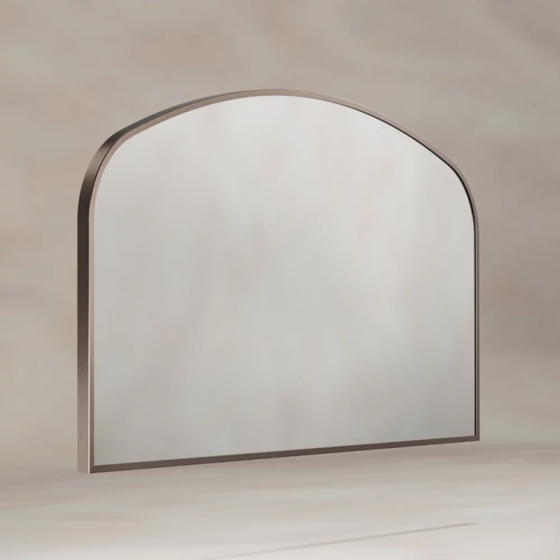 Origins Living Delphine Overmantel Arch Mirror 120x70cm - Brushed Bronze DEL-00R127-BZ