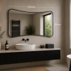 Origins Living Delphine Curve Mirror 120x70cm - Black DEL-001127-BK