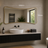 Origins Living Delphine Curve Mirror 120x70cm - Brushed Brass DEL-001127-BB