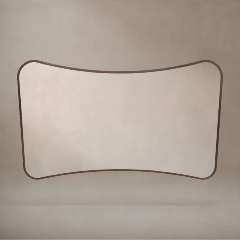 Origins Living Delphine Curve Mirror 120x70cm - Brushed Bronze DEL-001127-BZ
