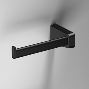 Origins Living S6 Black Open Toilet Roll Holder Left - Black 166480 Bathroom Accessory