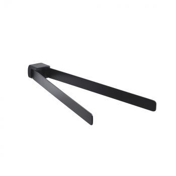 Origins Living Pirenei Double Swing Towel Rail - Black PI23-14 Bathroom Accessory