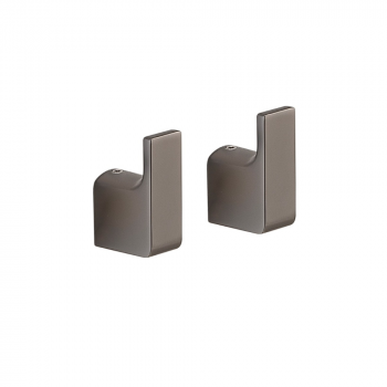 Origins Living Pirenei Hook x 2 - Gunmetal PI27-81 Bathroom Accessory
