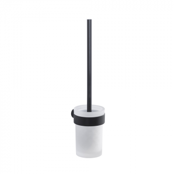 Origins Living Pirenei WC Brush Set Wall Mounted - Black PI33/03-14 Bathroom Accessory