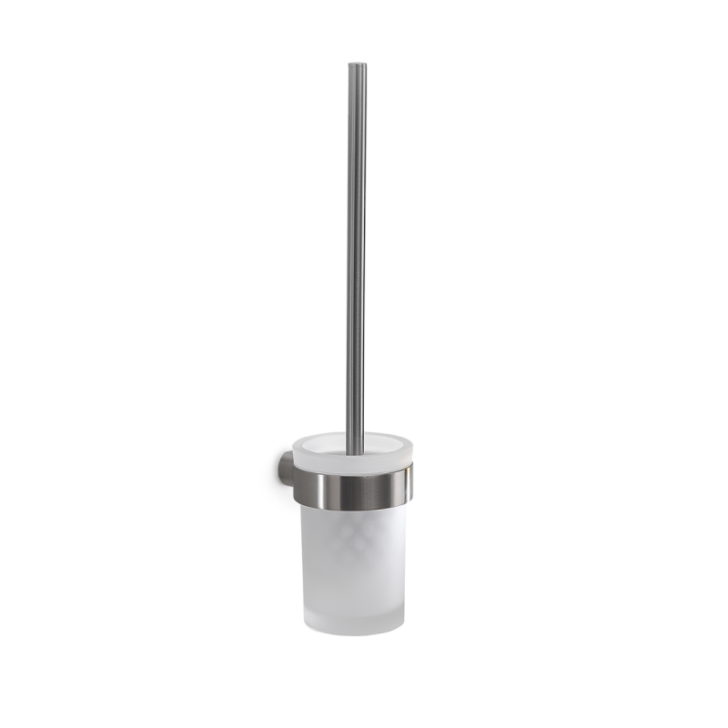 Origins Living Pirenei WC Brush Set Wall Mounted - Brushed Nickel PI33/03-38 Origins Living Pirenei WC Brush Set Wall Mounted - Brushed Nickel PI33/03-38