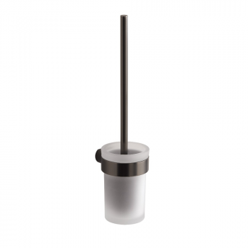 Origins Living Pirenei WC Brush Set Wall Mounted - Gunmetal PI33/03-81 Bathroom Accessory