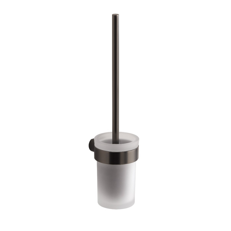 Origins Living Pirenei WC Brush Set Wall Mounted - Gunmetal PI33/03-81 Origins Living Pirenei WC Brush Set Wall Mounted - Gunmetal PI33/03-81