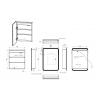Akari 500mm 1 Door LED Mirrored Cabinet Akari 500mm 1 Door LED Mirrored Cabinet