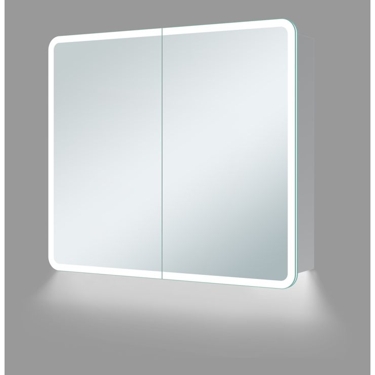 Akari 600mm 2 Door LED Mirrored Cabinet