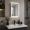 Akari 500mm 1 Door LED Mirrored Cabinet