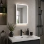 Akari 500mm 1 Door LED Mirrored Cabinet