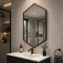 Origins Living Docklands Hexagonal Mirror Black - 50x75cm B375516 Bathroom Accessory