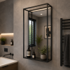 Origins Living Docklands Mirror With Shelf 50 Black - 50x80cm DKL-002058-BK