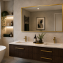 Origins Living Docklands Rectangular Mirror 120 Brushed Brass - 120x70cm B375707 Bathroom Accessory