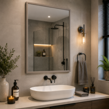 Origins Living Docklands Rectangular Mirror 40 Brushed Bronze - 40x70cm DKL-001047-BZ Bathroom Accessory