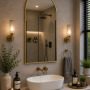 Origins Living Docklands Arch Mirror 50 Brushed Brass - 50x80cm DKL-00R058-BB Bathroom Accessory