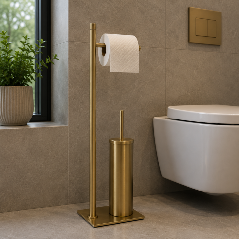 Origins Living Trilly Bathroom Butler - Brushed Brass TR32-88