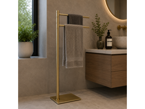 Origins Living Trilly Towel Stand - Brushed Brass TR31-88