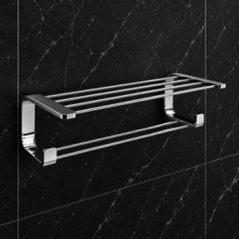 Origins Living Outline Double Towel Rack - Chrome 3235-13 Bathroom Accessory