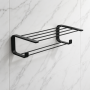 Origins Living Outline Double Towel Rack - Black 3235-14 Bathroom Accessory