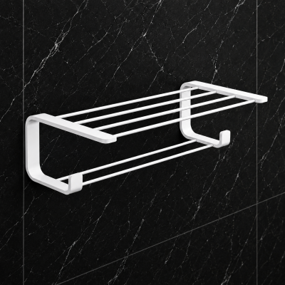 Origins Living Outline Double Towel Rack - White 3235-22