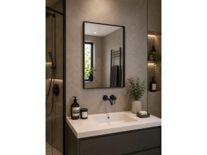 Origins Living Newington Rectangular Mirror 60 Black - 60x80cm NWG-001068-BK