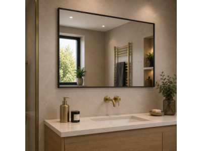 Origins Living Newington Rectangular Mirror 120 Black - 120x70cm NWG-001127-BK
