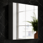 VitrA 620x695mm Mirrored Cabinet (RH Hinge) - Brushed Chrome