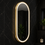 Origins Living Lomax Light Capsule Mirror 50 Brushed Brass - 50x100cm LML-01C051-BB Bathroom Accessory